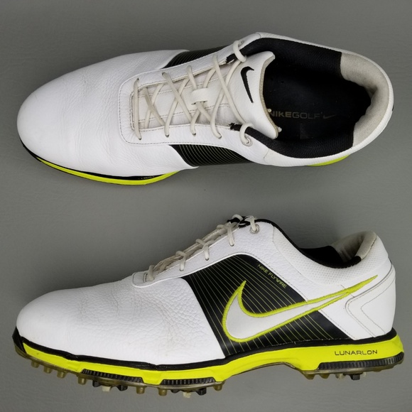 Nike Lunar Control Leather Golf Shoes 11.5 White - Picture 2 of 8